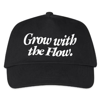 Grow Flow - Kinder Basecap - Schwarz - Vorne