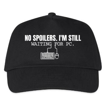 No Spoilers Waiting For PC - Kinder Basecap - Schwarz - Vorne