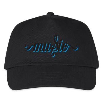Music - Kinder Basecap - Schwarz - Vorne