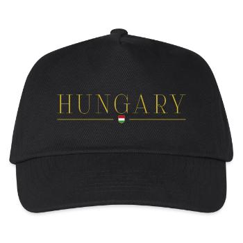 Ich liebe Ungarn, Eleganz Stil Design T-Shirt - Kinder Basecap - Schwarz - Vorne
