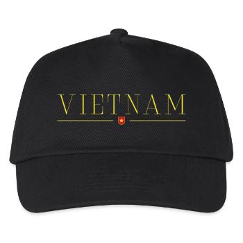 Ich liebe Vietnam, Eleganz Stil Design T-Shirt - Kinder Basecap - Schwarz - Vorne