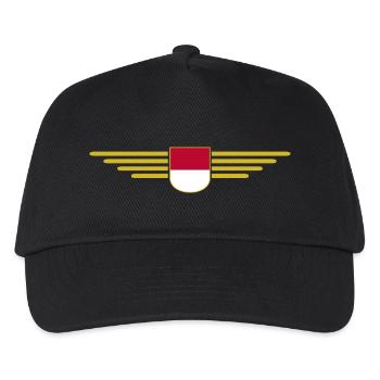 Indonesien Jakarta Fan Outfit Design T Shirt - Kinder Basecap - Schwarz - Vorne