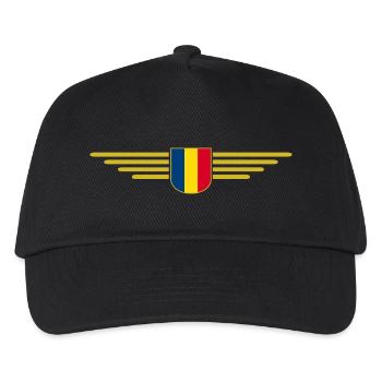 Bukarest T Shirt für Rumänien Fans Outfit - Kinder Basecap - Schwarz - Vorne