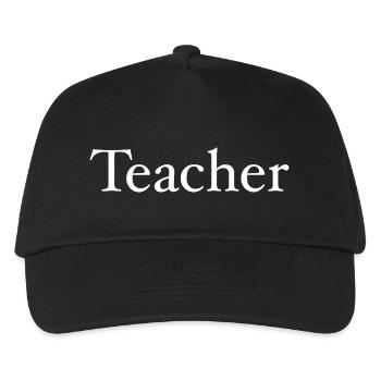 Lehrer - Kinder Basecap - Schwarz - Vorne