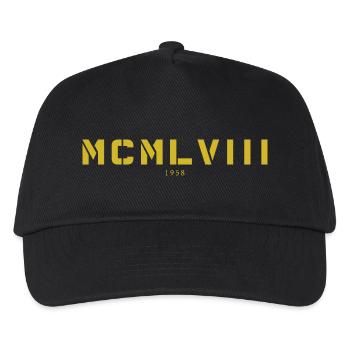 With Roman numerals MCMLVIII - 1958 - Kids’ Baseball Cap - black - Front