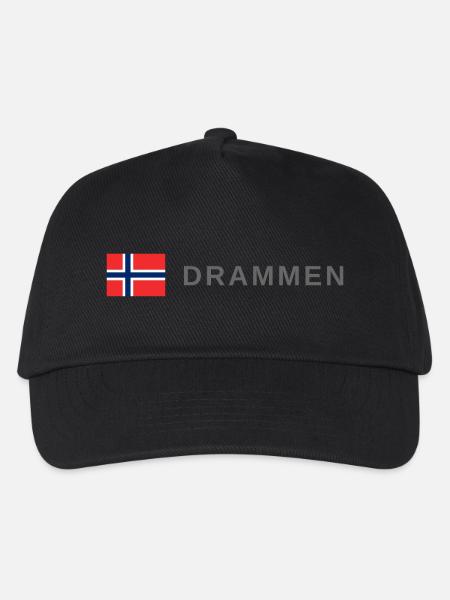 Drammen Norway - Kids’ Baseball Cap - black