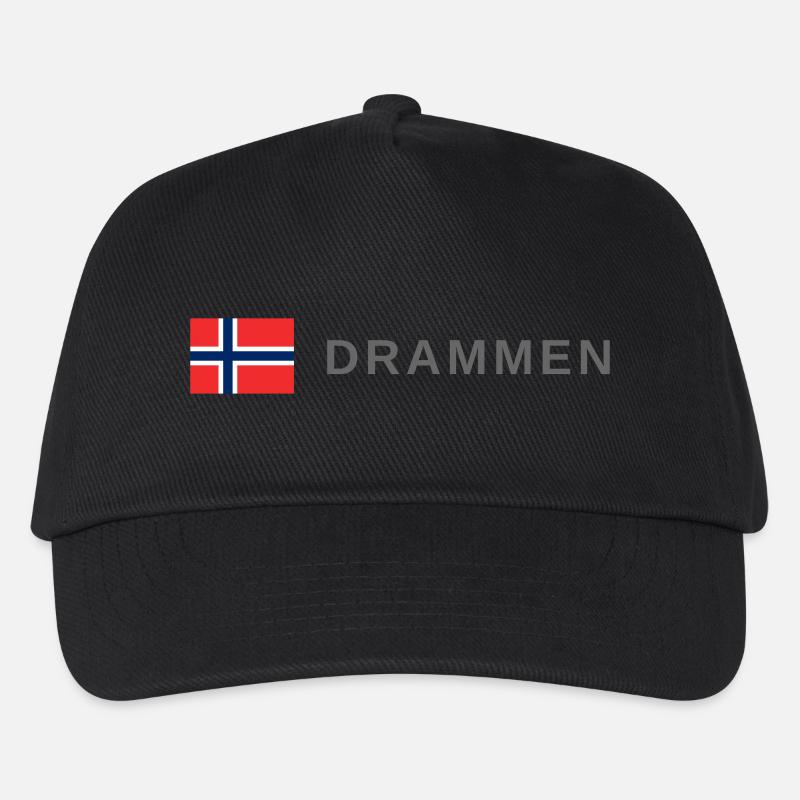 Drammen Norwegen - Kinder Basecap - Schwarz