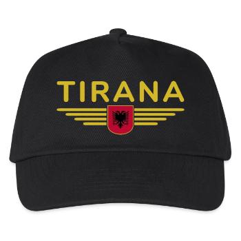 Tirana Design – Heart of Albania - Kids’ Baseball Cap - black - Front