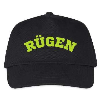 Rügen - Kinder Basecap - Schwarz - Vorne