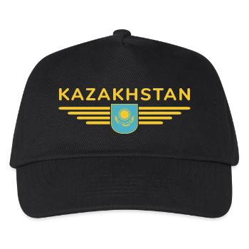 Kazakhstan Design – Steppe et tradition - Casquette de baseball Enfant - noir - Devant