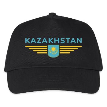 Kazakhstan Design – Steppe et tradition - Casquette de baseball Enfant - noir - Devant