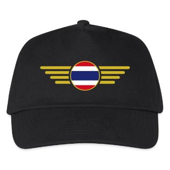 Ich liebe Thailand, Eleganz Stil Design T-Shirt - Kinder Basecap - Schwarz - Vorne