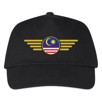 Ich liebe Malaysia, Eleganz Stil Design T-Shirt - Kinder Basecap - Schwarz - Vorne