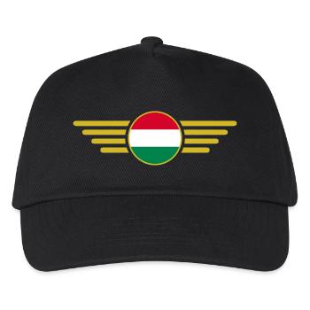 Ich liebe Ungarn, Eleganz Stil Design T-Shirt - Kinder Basecap - Schwarz - Vorne