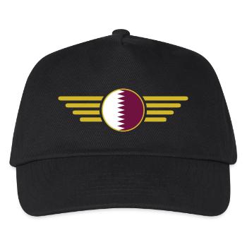 Ich liebe Katar, Eleganz Stil Design T-Shirt - Kinder Basecap - Schwarz - Vorne
