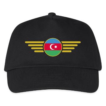 J’aime l’Azerbaïdjan, l’élégance style design T-Shi - Casquette de baseball Enfant - noir - Devant