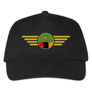 Ich liebe Sambia, Eleganz Stil Design T-Shirt - Kinder Basecap - Schwarz - Vorne