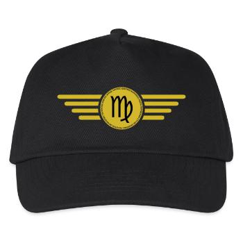 Zodiac sign Virgo, exclusive t-shirt design - Kids’ Baseball Cap - black - Front
