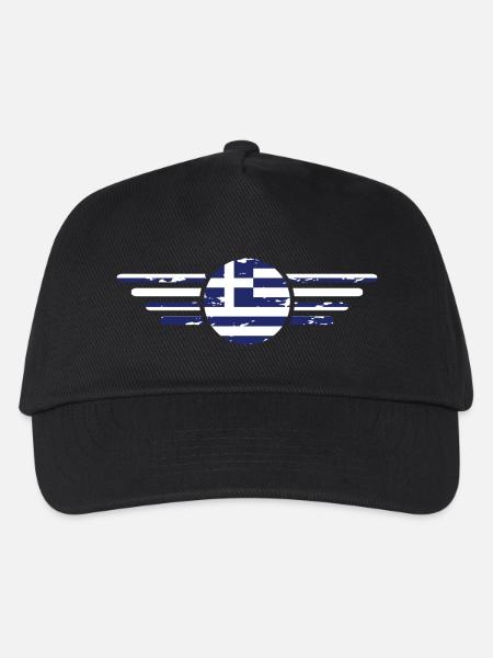 ich liebe Griechenland, Stil Design T-Shirt - Kinder Basecap - Schwarz