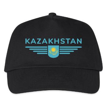 Kazakhstan Design – Steppe et tradition - Casquette de baseball Enfant - noir - Devant