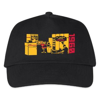 pong1960_2c - Casquette de baseball Enfant - noir - Devant