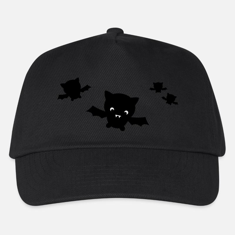 Halloween Fledermaus - Kinder Basecap - Schwarz