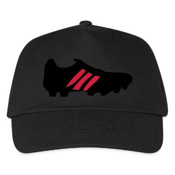 football - Kids’ Baseball Cap - black - Front