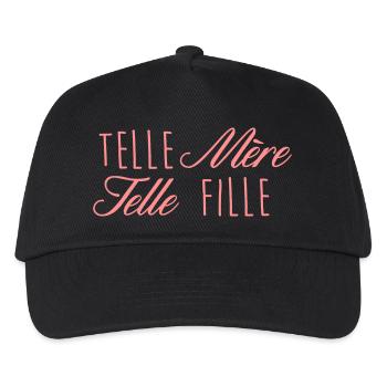 telle mere telle fille - Casquette de baseball Enfant - noir - Devant