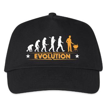 Barbecue - Grillmeister - Evolution - Kinder Basecap - Schwarz - Vorne