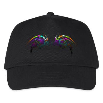 Conception tribale néon - Casquette de baseball Enfant - noir - Devant