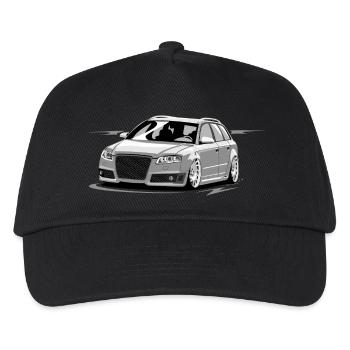 RS4 B7 A4 low style skulldriver tuning car kombi - Kinder Basecap - Schwarz - Vorne