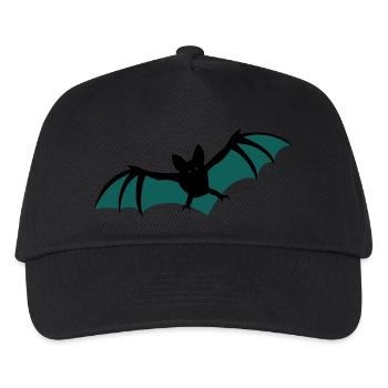bats flying - Kids’ Baseball Cap - black - Front