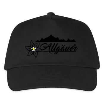 Allgäuer Design - Kinder Basecap - Schwarz - Vorne