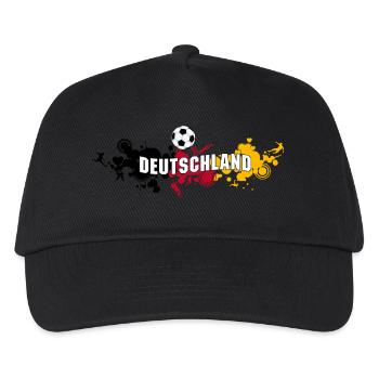Football Germany (Splash) - Kids’ Baseball Cap - black - Front