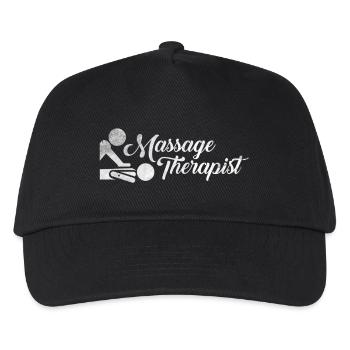 Massage Therapist Geschenk Massagetherapeut Shirt - Kinder Basecap - Schwarz - Vorne