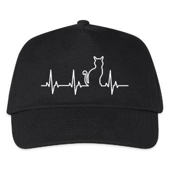 Musik für Katzen - Kinder Basecap - Schwarz - Vorne
