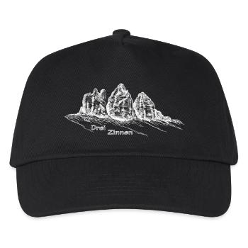 The "Three Peaks" in South Tyrol - Kids’ Baseball Cap - black - Front
