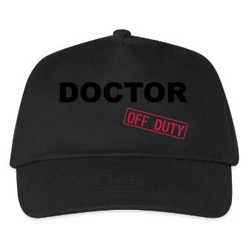 Doctor Off Duty - Casquette de baseball Enfant - noir - Devant