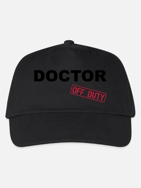 Doctor Off Duty - Kinder Basecap - Schwarz