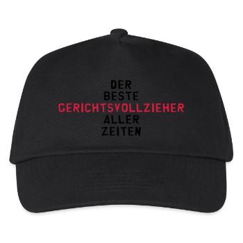 Gerichtsvollzieher Gerichtsvollzieherin Rechts - Kinder Basecap - Schwarz - Vorne