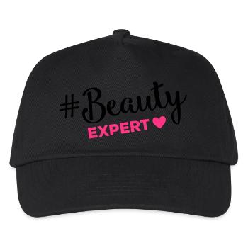 beauty expert hashtag - Kinder Basecap - Schwarz - Vorne