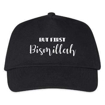 But First Bismillah - Islamic - Kids’ Baseball Cap - black - Front