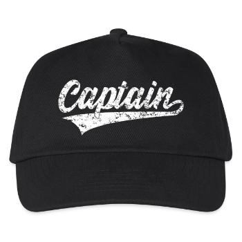 CAPTAIN KAPITÄN - Kinder Basecap - Schwarz - Vorne