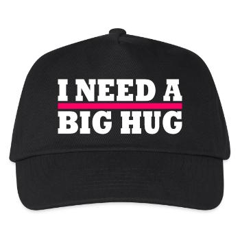 I need a big hug - Kinder Basecap - Schwarz - Vorne