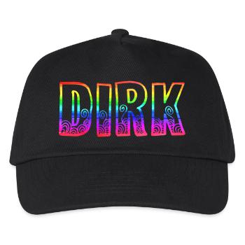 dirk rs arc-en-ciel - Casquette de baseball Enfant - noir - Devant