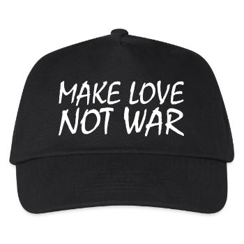 Make love not war - Kids’ Baseball Cap - black - Front