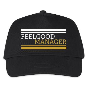 Feelgood manager Design white - Kinder Basecap - Schwarz - Vorne