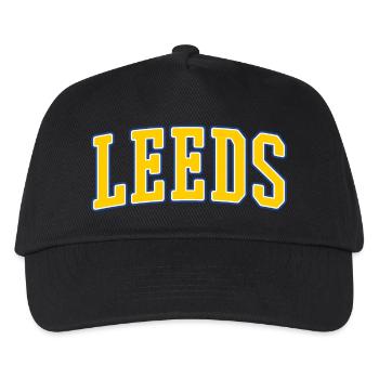 Leeds College Schriftzug - Kinder Basecap - Schwarz - Vorne