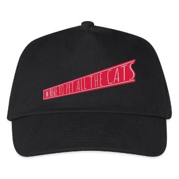 Pet All The Cats - Kinder Basecap - Schwarz - Vorne