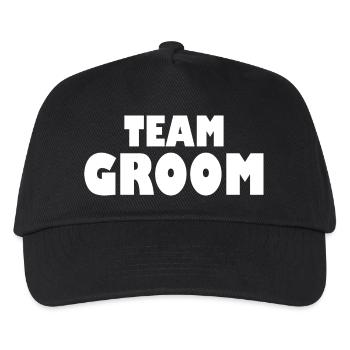 Team groom - Kids’ Baseball Cap - black - Front